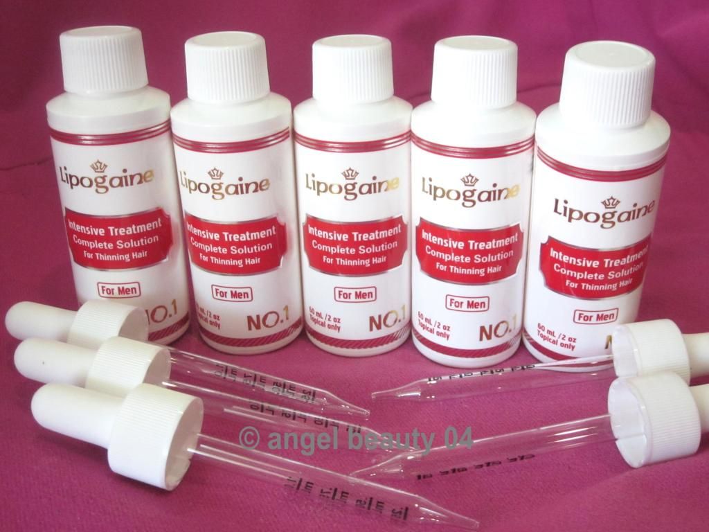 5pcs Lipogaine For Men 60ml2oz Minoxidil Intensive Hair Regrowth Treatment Ebay 3709